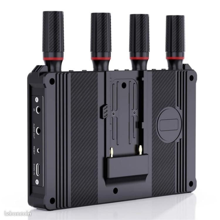 NÖRDIC Trådløs Bærbar 7" skjerm, video sender og mottaker, 2.4G/5.0G, 4k HDMI INPUT / 1080p OUTPUT, 400m