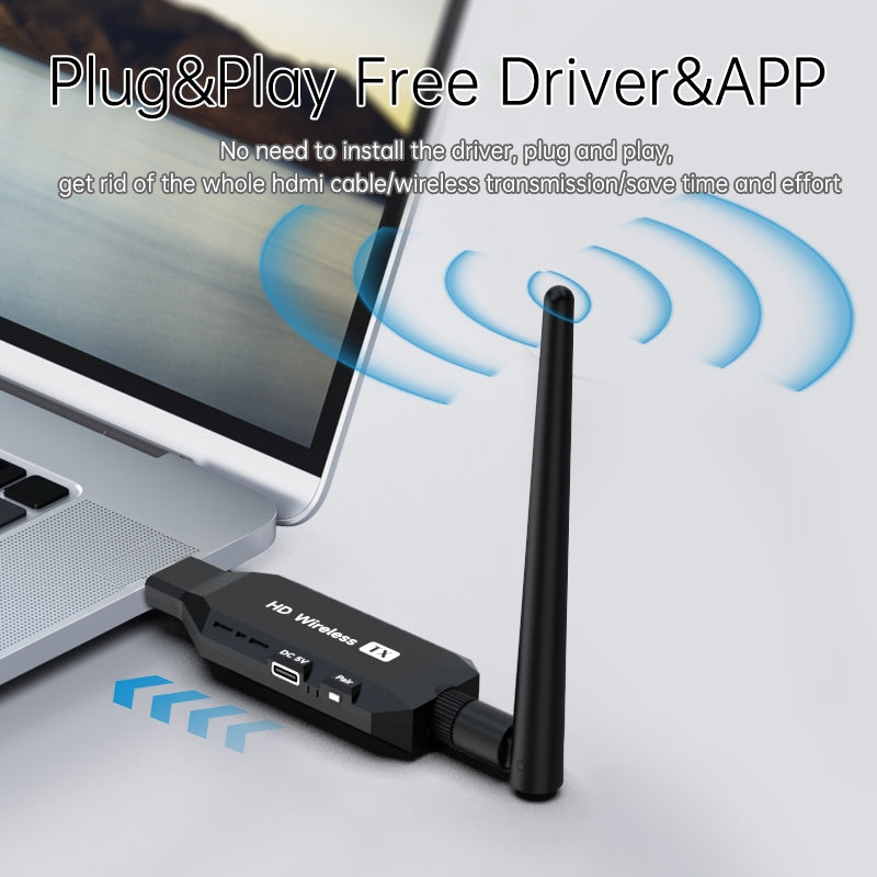 NÖRDIC Trådløs HDMI-forlenger Sender/Mottaker 1080P HD 5G Wifi for Laptop til TV PC Skjerm Projektor 50m