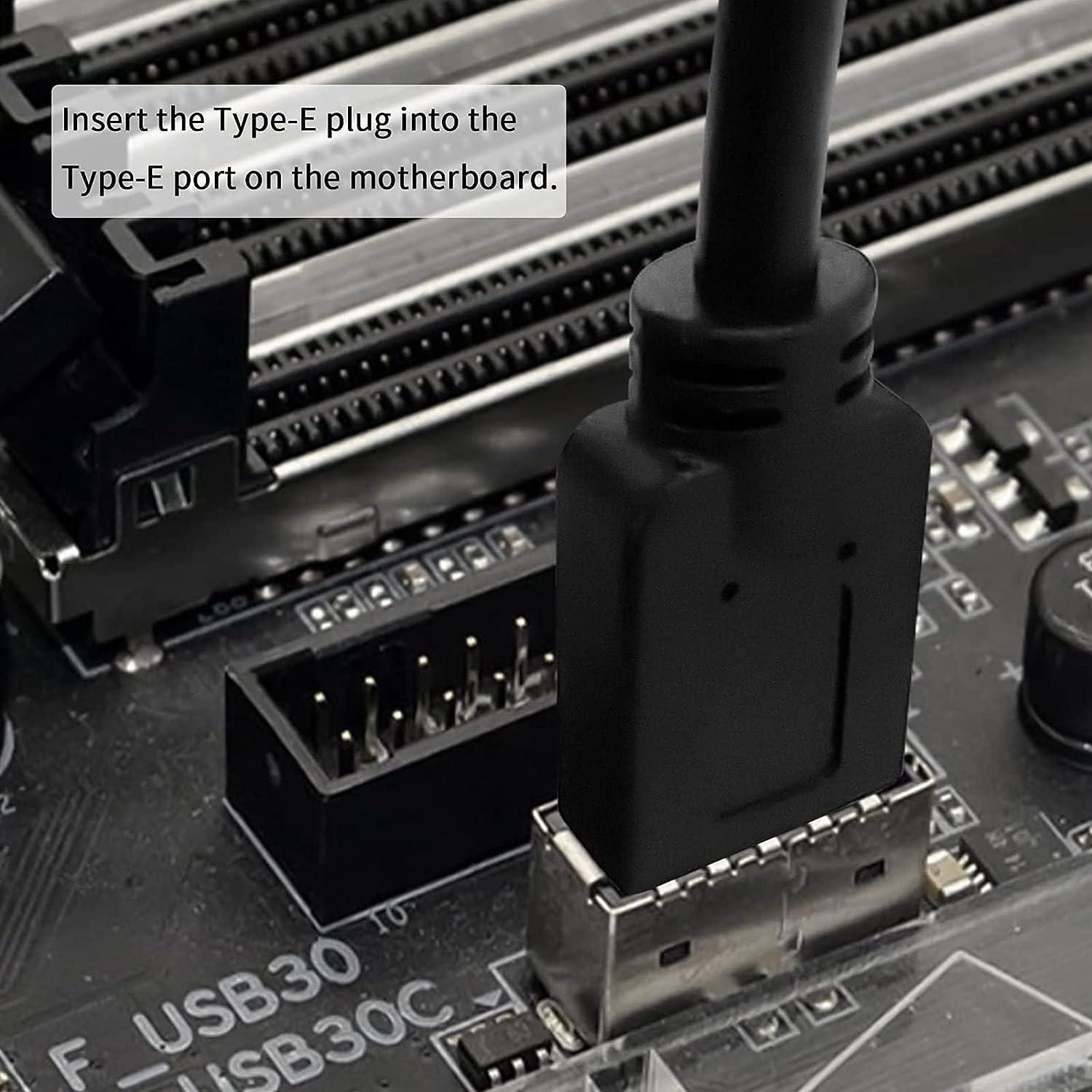 NÖRDIC Type E til USB-C flatkabel 50cm