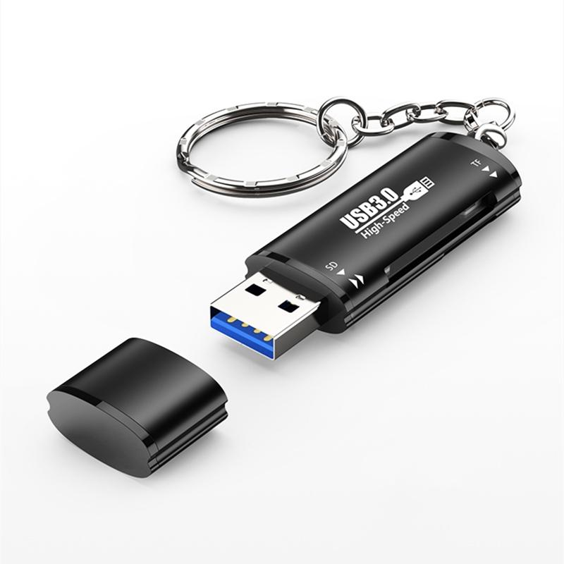 NÖRDIC USB-A 5Gbps SD og TF minnekortleser