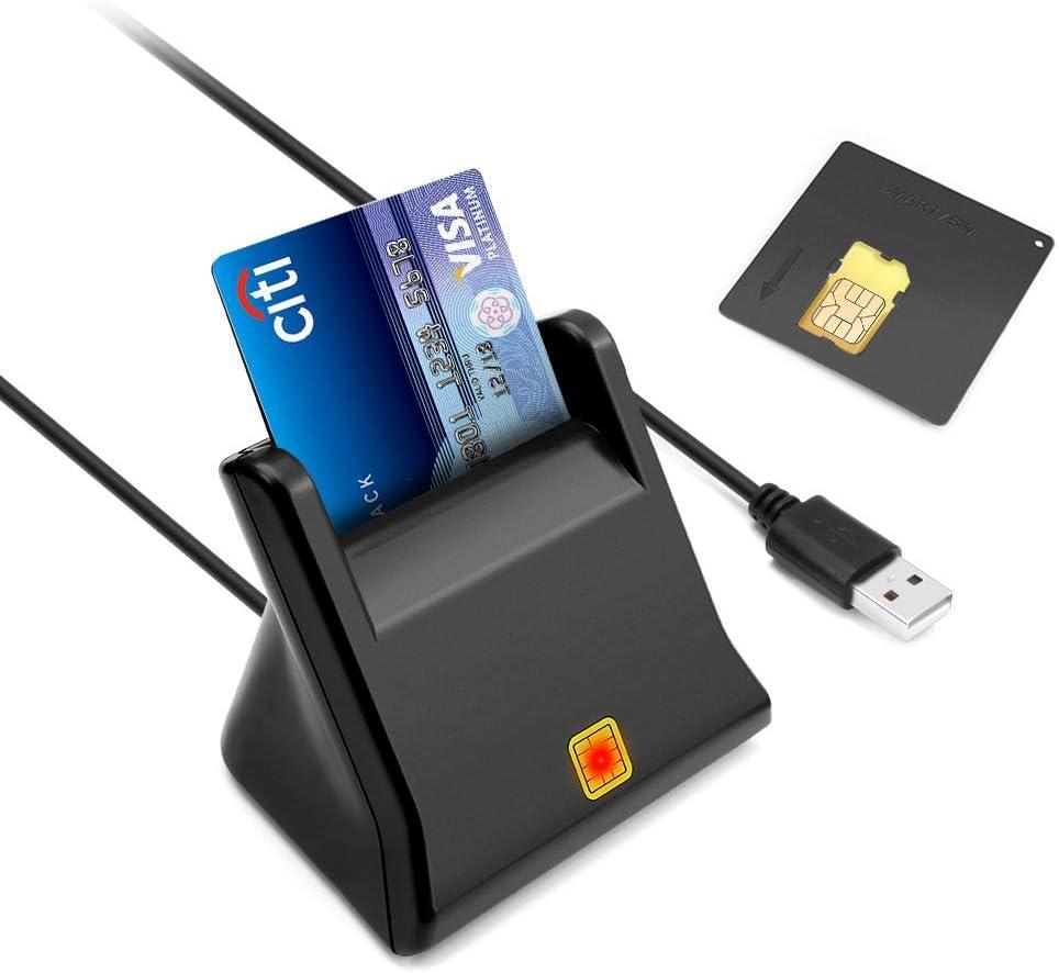 NÖRDIC USB-A Smart- og SIM-kortleser ISO7816 ID-kort EMV Kredittkort
