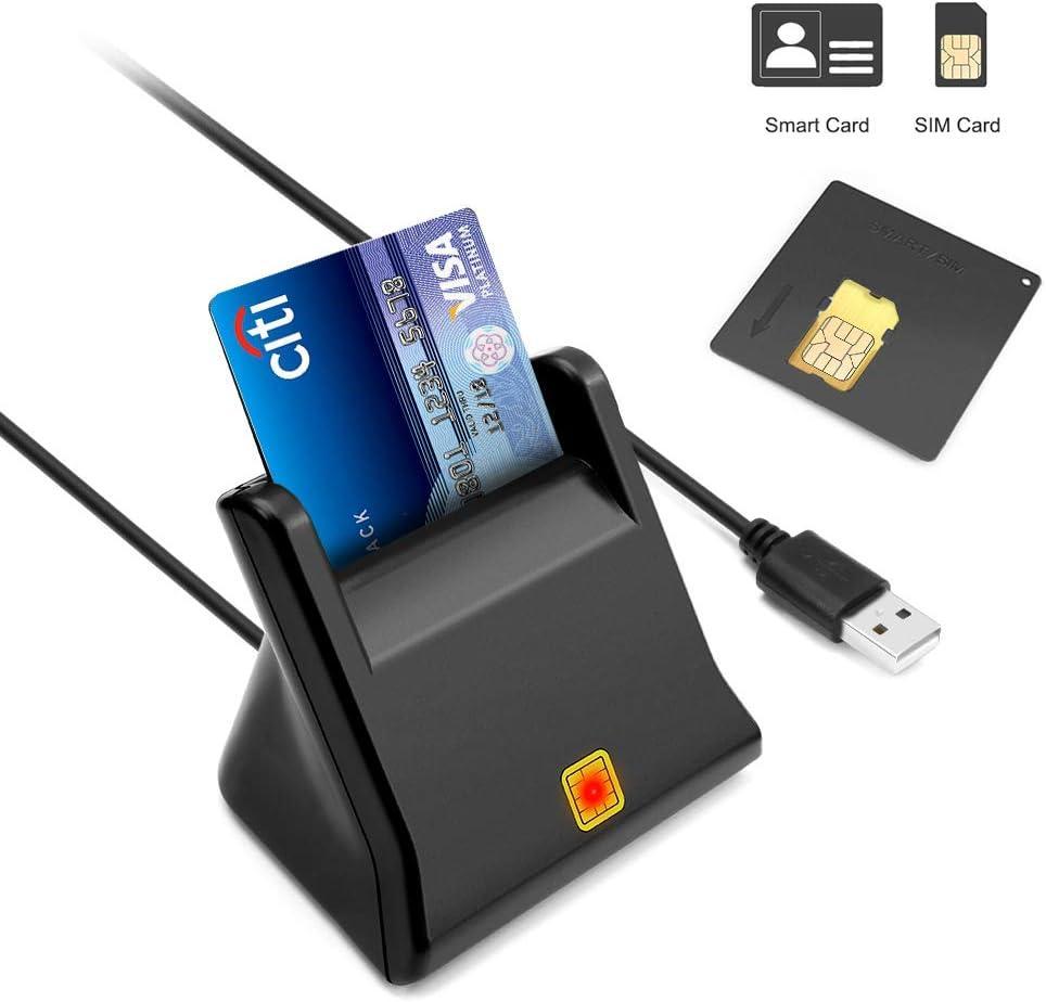 NÖRDIC USB-A Smart- og SIM-kortleser ISO7816 ID-kort EMV Kredittkort