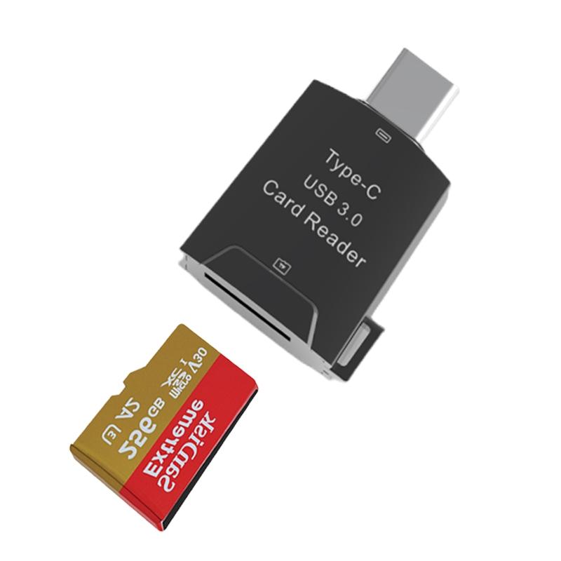 NÖRDIC USB-C 3.0 TF minnekortleser 5Gbps UHS-I