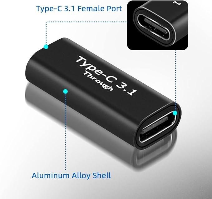 NÖRDIC USB C 3.1 Sexveksler Kvinne til Kvinne USB Type C 3.1 Adapter