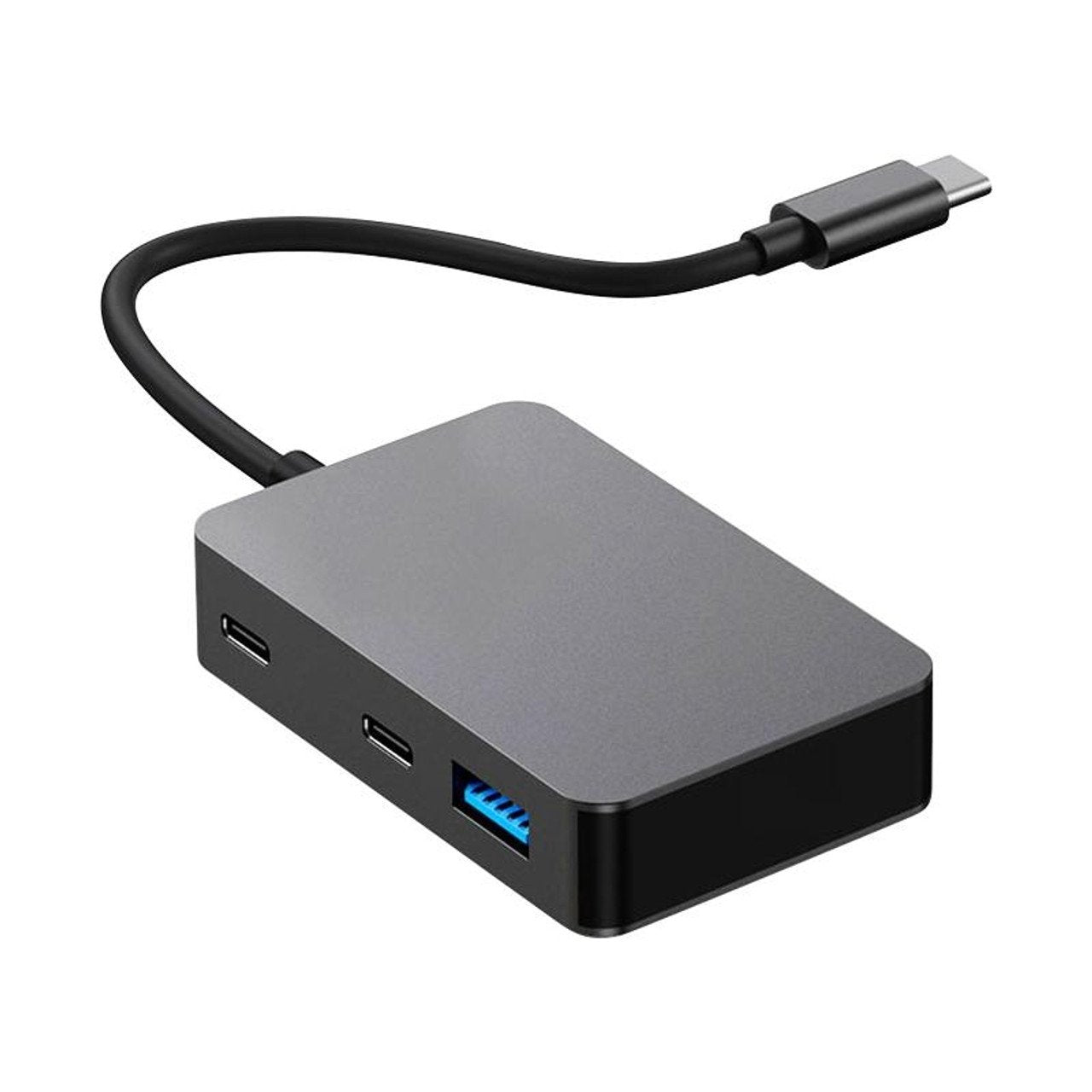 NÖRDIC 5 porter USB-C-hub 3xUSB-A 3.1 5Gbps 1xUSB-C 480Mbps 1xUSB-C PD 90W
