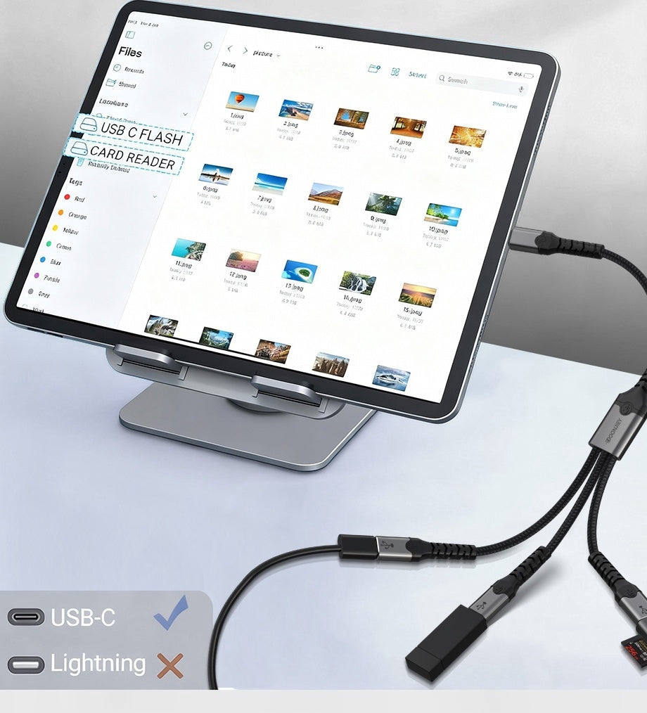NÖRDIC USB-C Hub til 1xUSB-C PD60W og 2xUSB-C