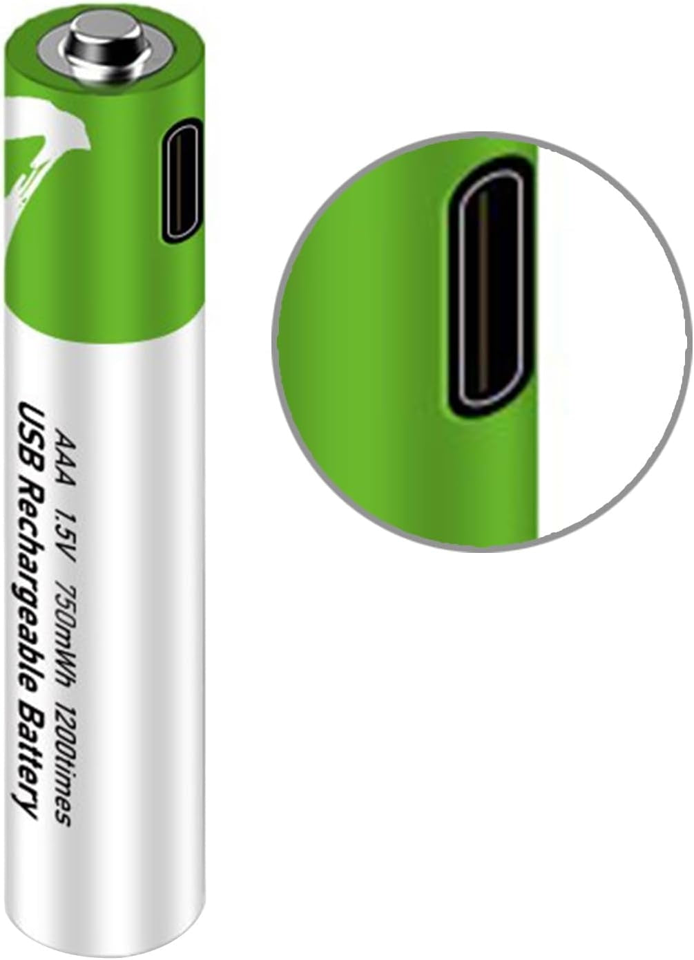 NÖRDIC USB-C Rechargeable batteries 4-pack AAA