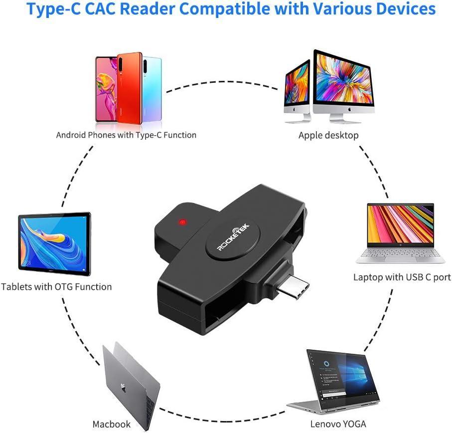 NÖRDIC USB-C Smartkort og SIM-kortleser ISO7816 ID-kort EMV Kredittkort