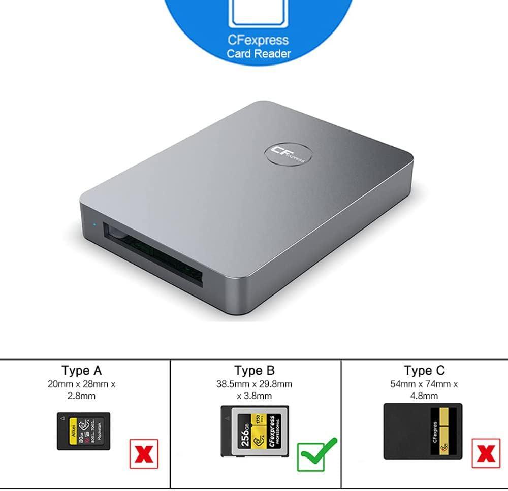 NÖRDIC USB-A, USB-C-kortleser CFexpress Type B UHS-I