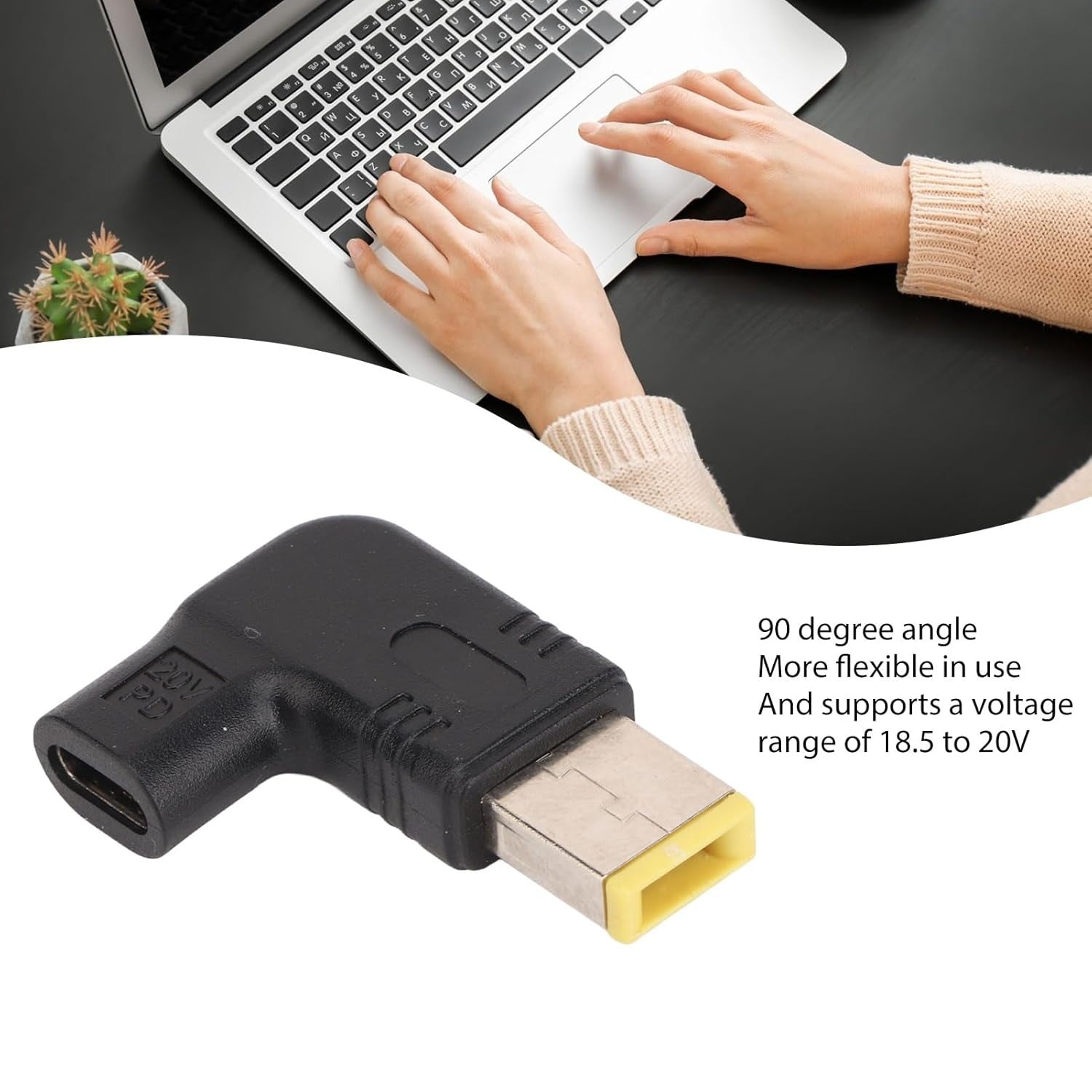NÖRDIC USB-C adapter for Lenovo Yellow Square 100W