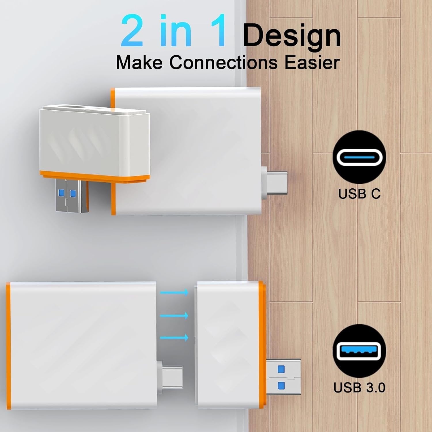 NÖRDIC USB-A, USB-C 3.0 Kortleser 2 Slot CFexpress Type A, SD3.0 UHS-I
