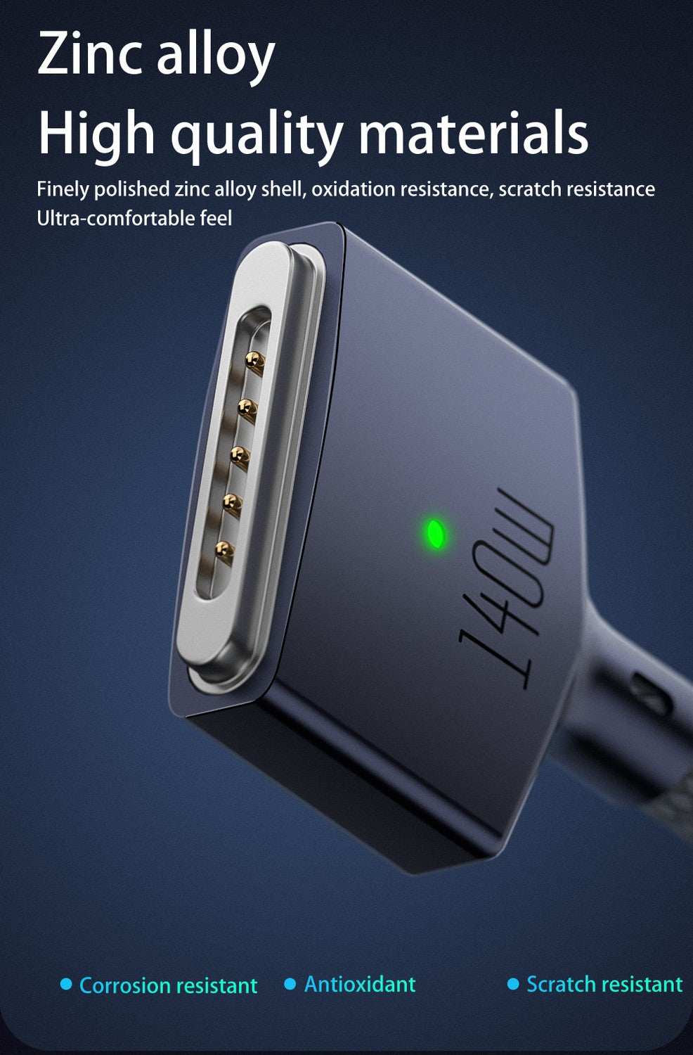 NÖRDIC USB-C til Mag Safe 3 ladekabel 1,8m
