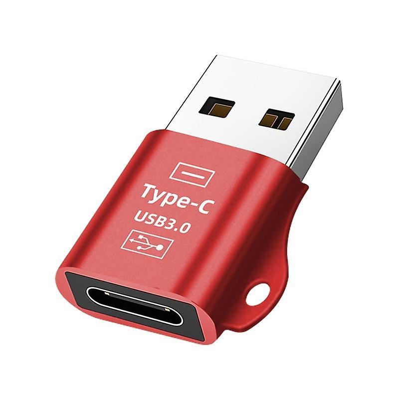 NÖRDIC USB C til OTG USB En mini adapter metall rød