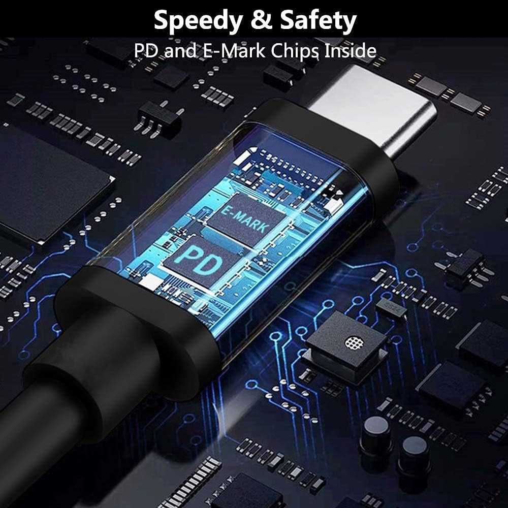 NÖRDIC USB-C til Lenovo Yellow Square-kabel 65W 1,5m