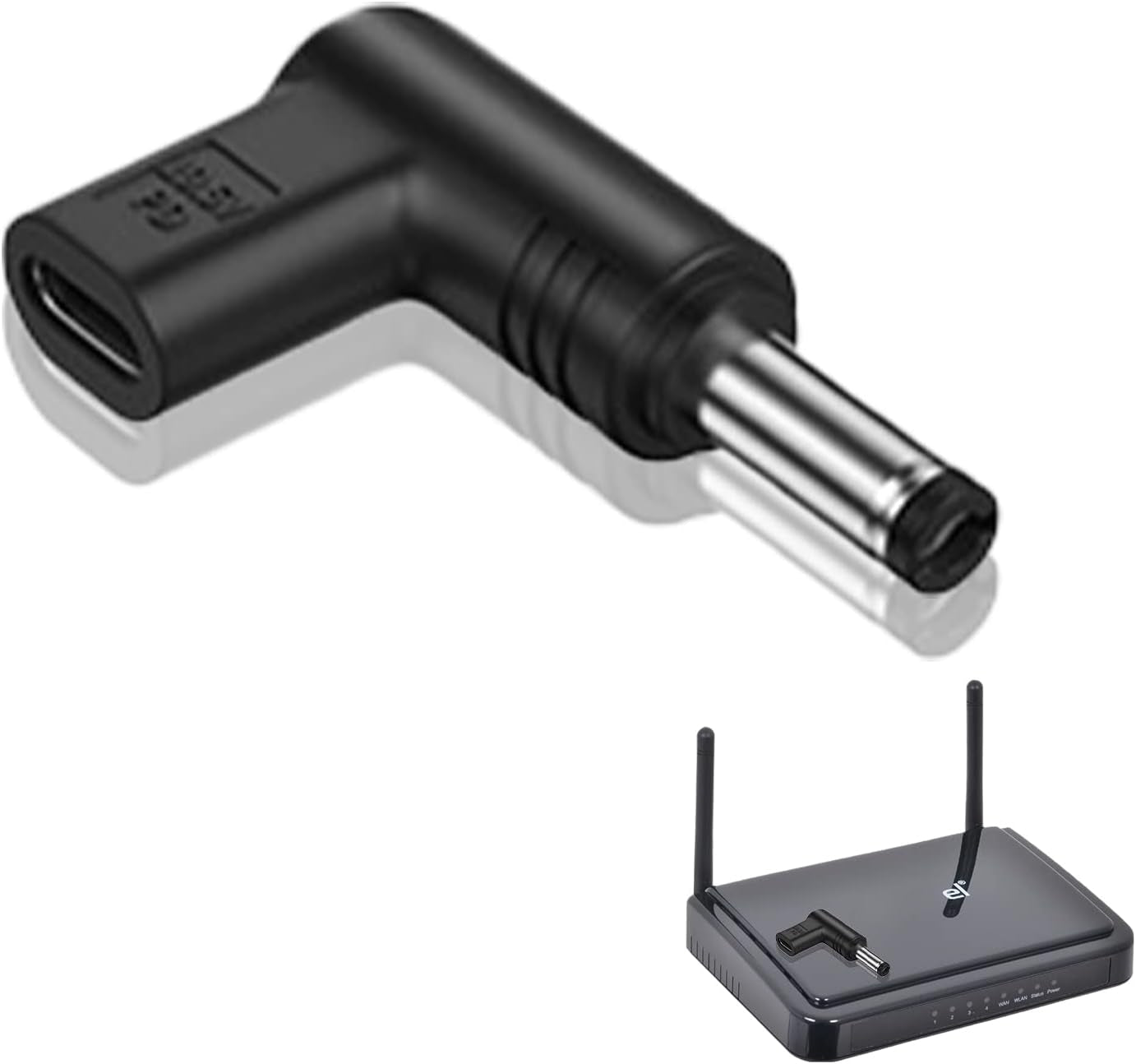 NÖRDIC USB-C til DC 4.5x3.0mm adapter 100W 12-20V for DELL-bærbare