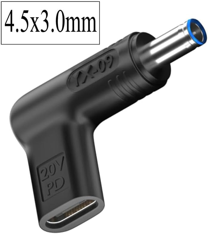 NÖRDIC USB-C til DC 4.5x3.0mm adapter 100W 12-20V for HP-bærbare