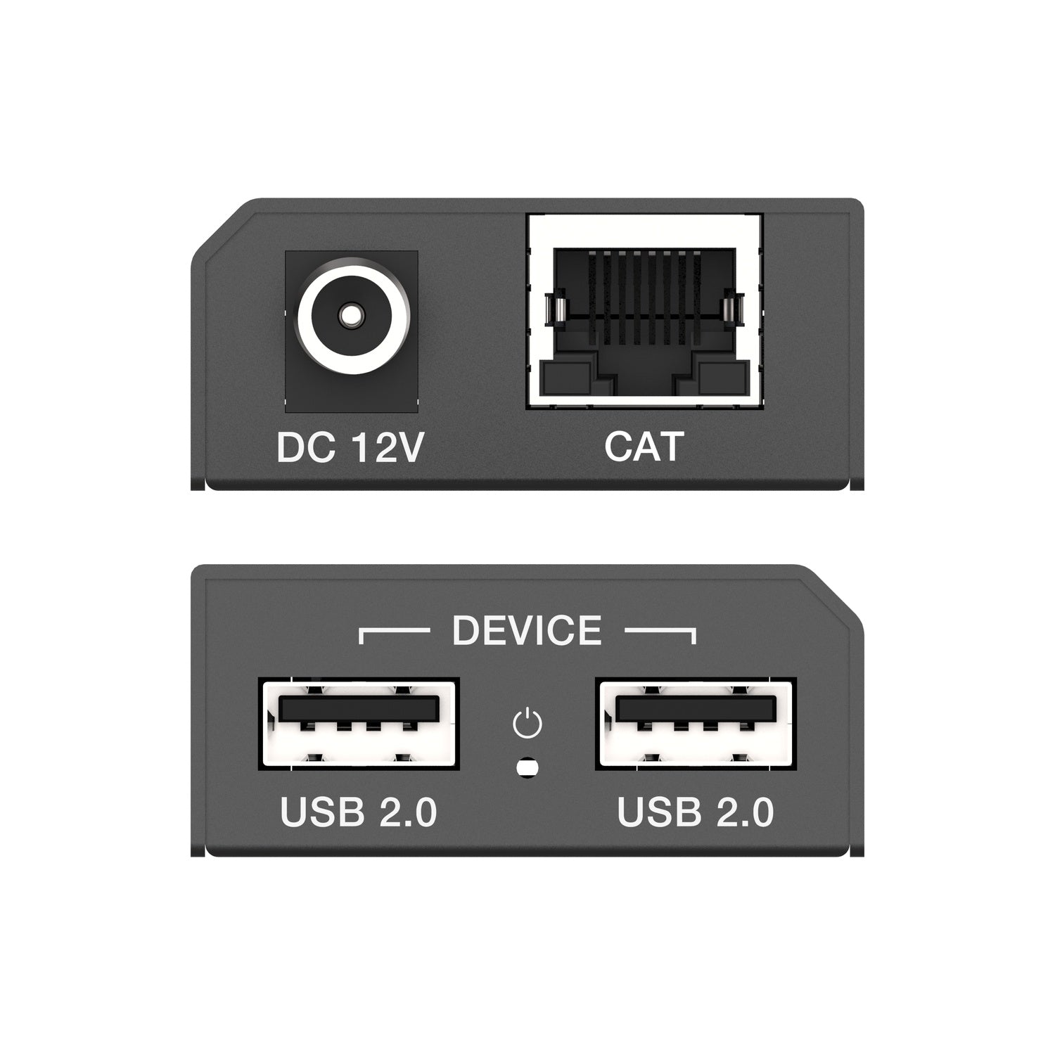 NÖRDIC USB-Forlenger Splitter 1 til 2 CAT6 100m