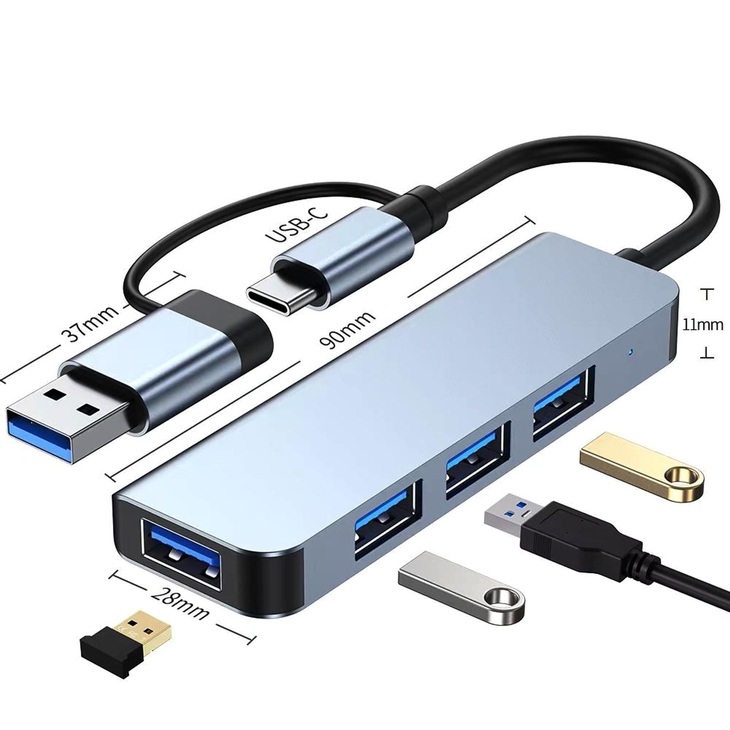 NÖRDIC USB Hub 4 porter 3xUSB-A 2.0 1xUSB-A 3.0