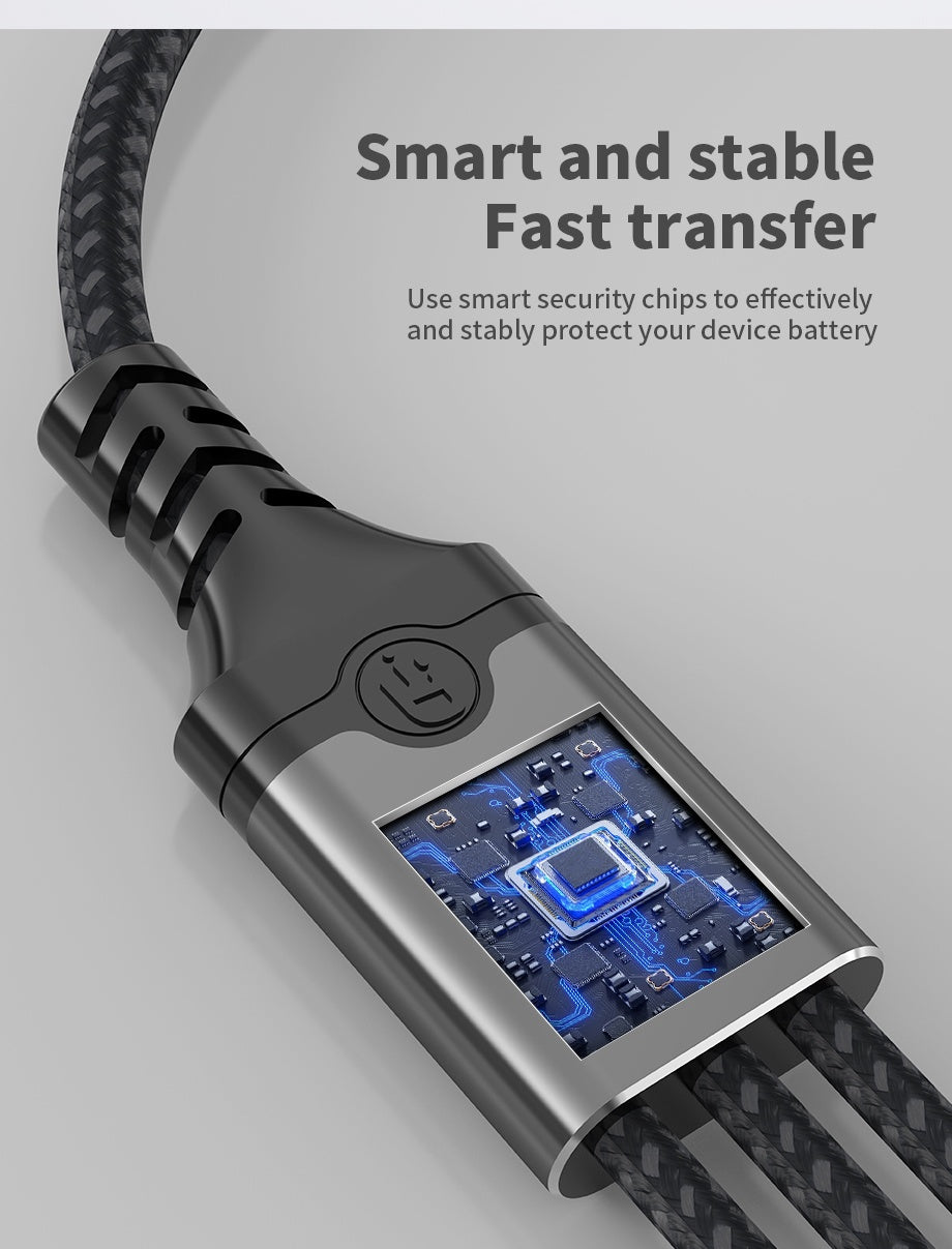 NÖRDIC USB-C Hub til 1xUSB-C PD60W og 2xUSB-C