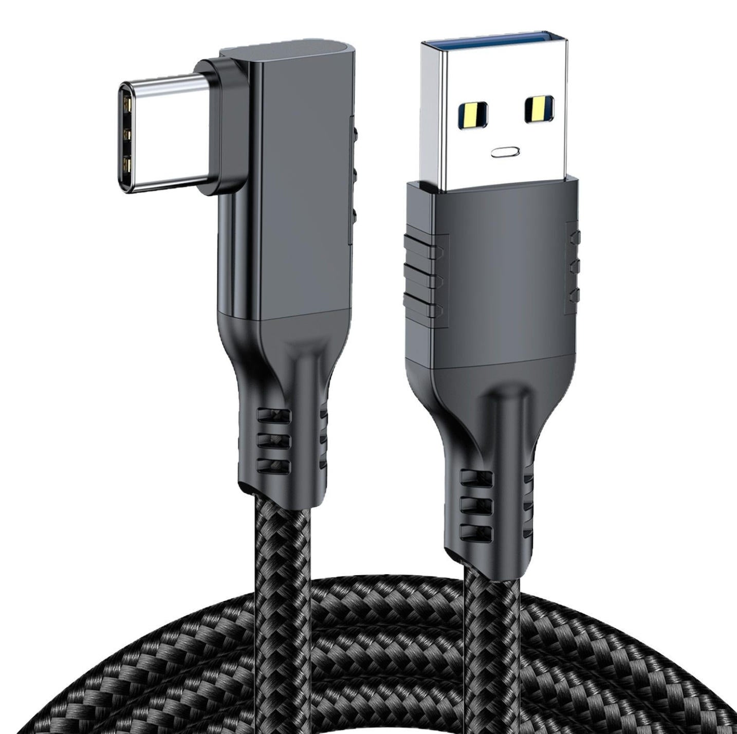 NÖRDIC VR Link-kabel 5m USB3.2 Gen1 USB-C til A 10Gbps 3A hurtiglading Quest 2 Super Speed USB Svart
