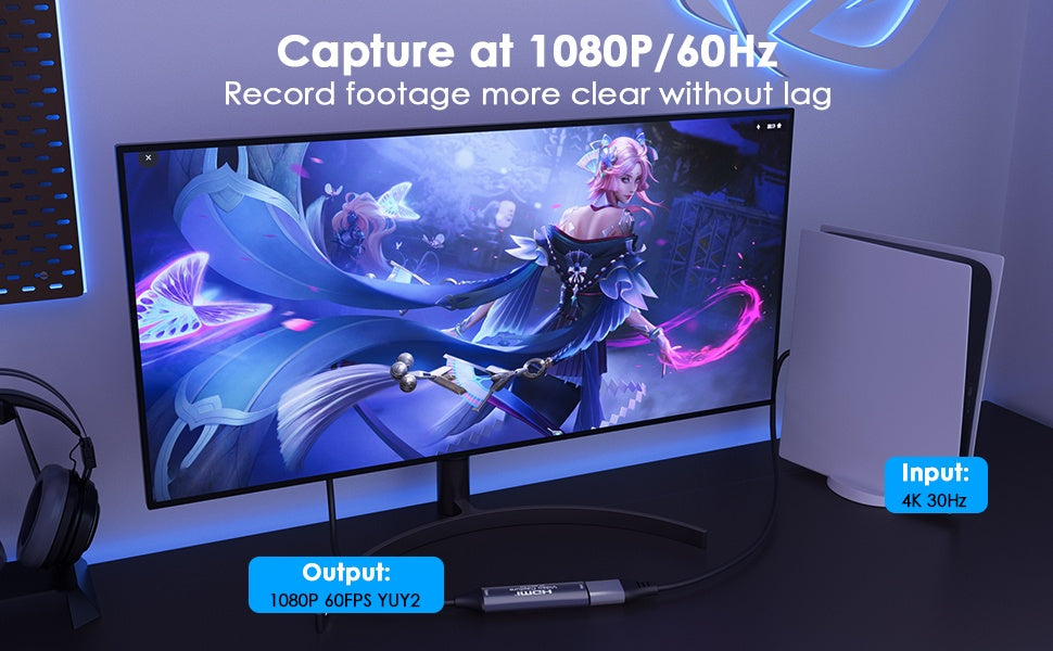 NÖRDIC Videoinnspillingskort USB-A 4K30Hz USB3.0
