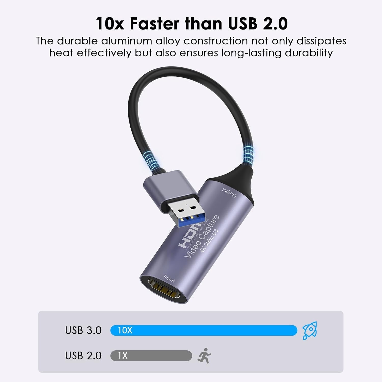 NÖRDIC Videoinnspillingskort USB-A 4K30Hz USB3.0