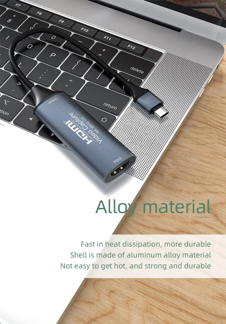 NÖRDIC Video Capture Card USB-C 4K30Hz USB3.0