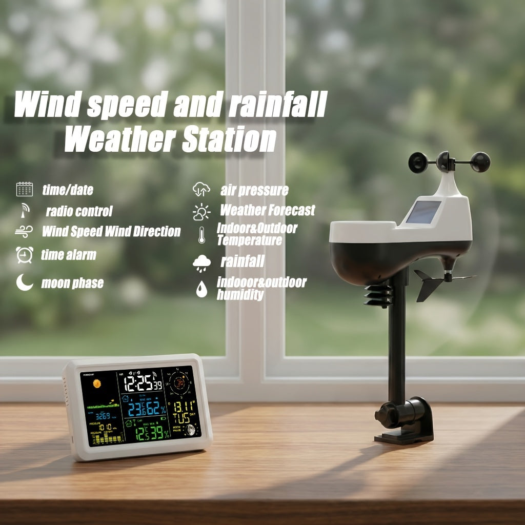 NÖRDIC Weather station rainfall, airpressure 7.5" monitor
