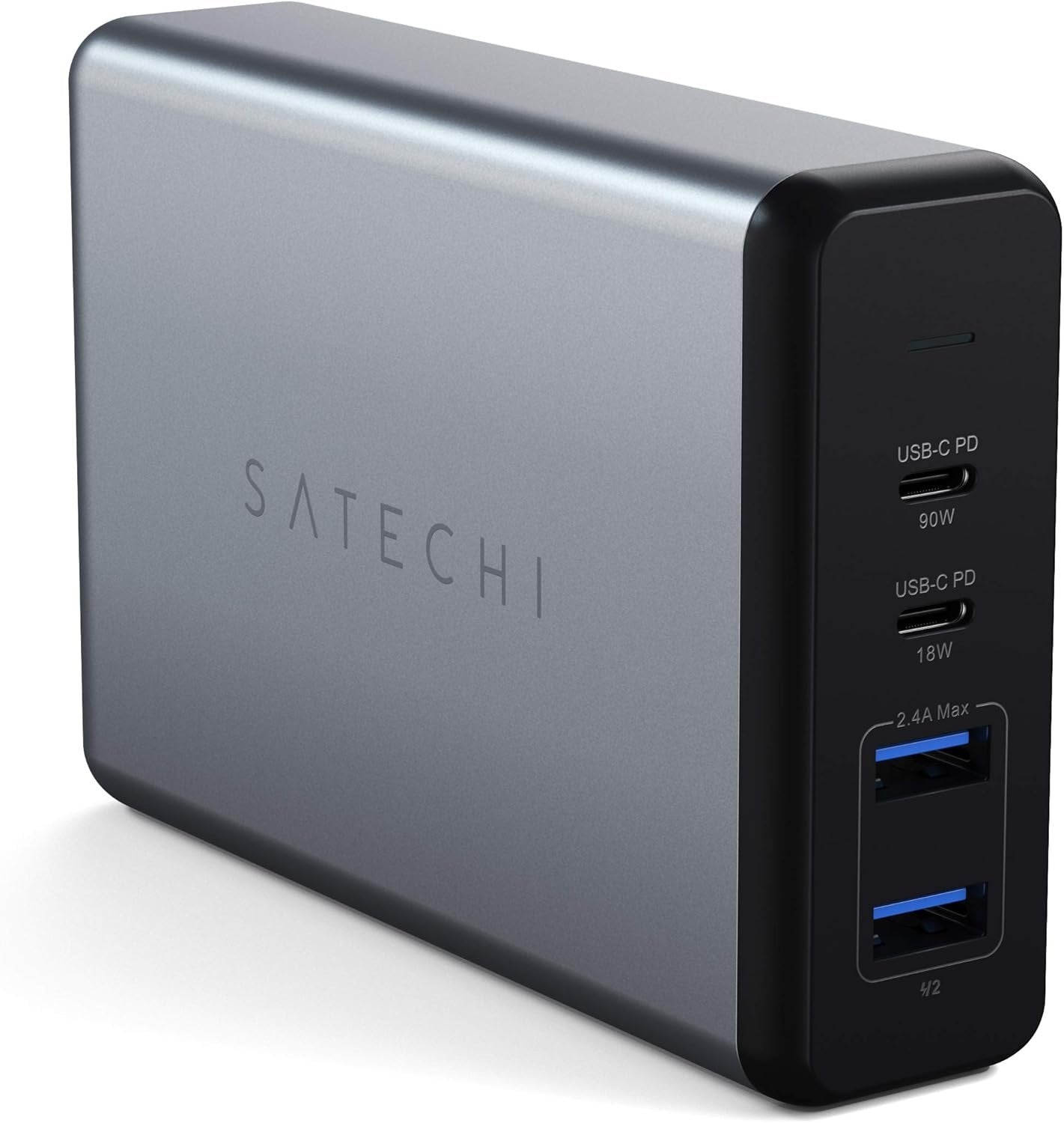 Satechi 108W Pro USB-C PD stasjonær ladestasjon – 2xUSB-C PD og 2xUSB A-porter