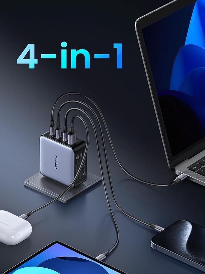 UGREEN 160W USB C-lader Nexode X, PD 3.1 4-ports GaN-lader