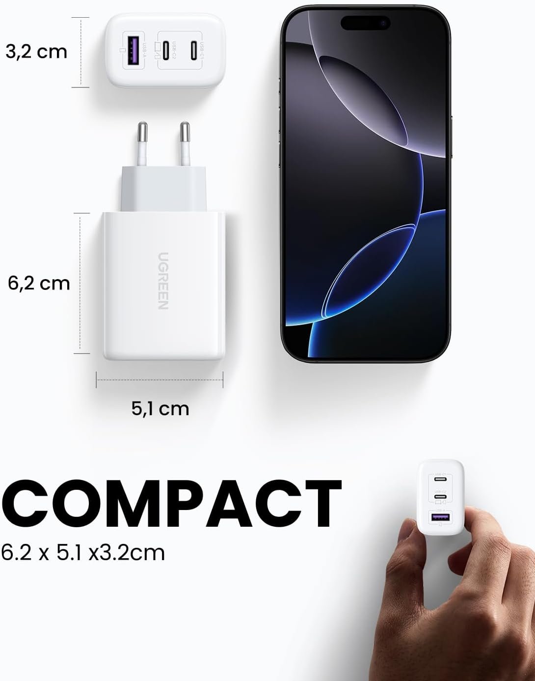 UGREEN USB-C Lader 65W