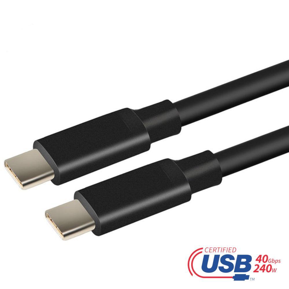 USB-IF-sertifisert USB4 PD 3.1 240W hurtiglading 40Gbps 8k60Hz 1m med E-Marker