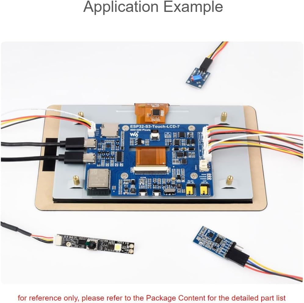 Waveshare 7 inch ESP32-S3 Capacitive Touch Display Development Board 800 x 480 65k RGB 7 Inch LCD Screen, 5-Point Touch, Supports WiFi and Bluetooth