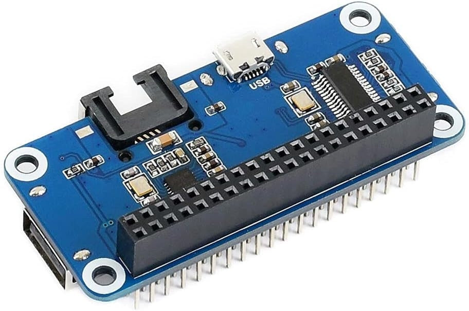 Waveshare Ethernet/USB HUB HAT for Raspberry Pi 1x RJ45 Ethernet-port 3x USB-porter Kompatibel med USB 2.0/1.1 Passer Zero/Zero W/Zero WH