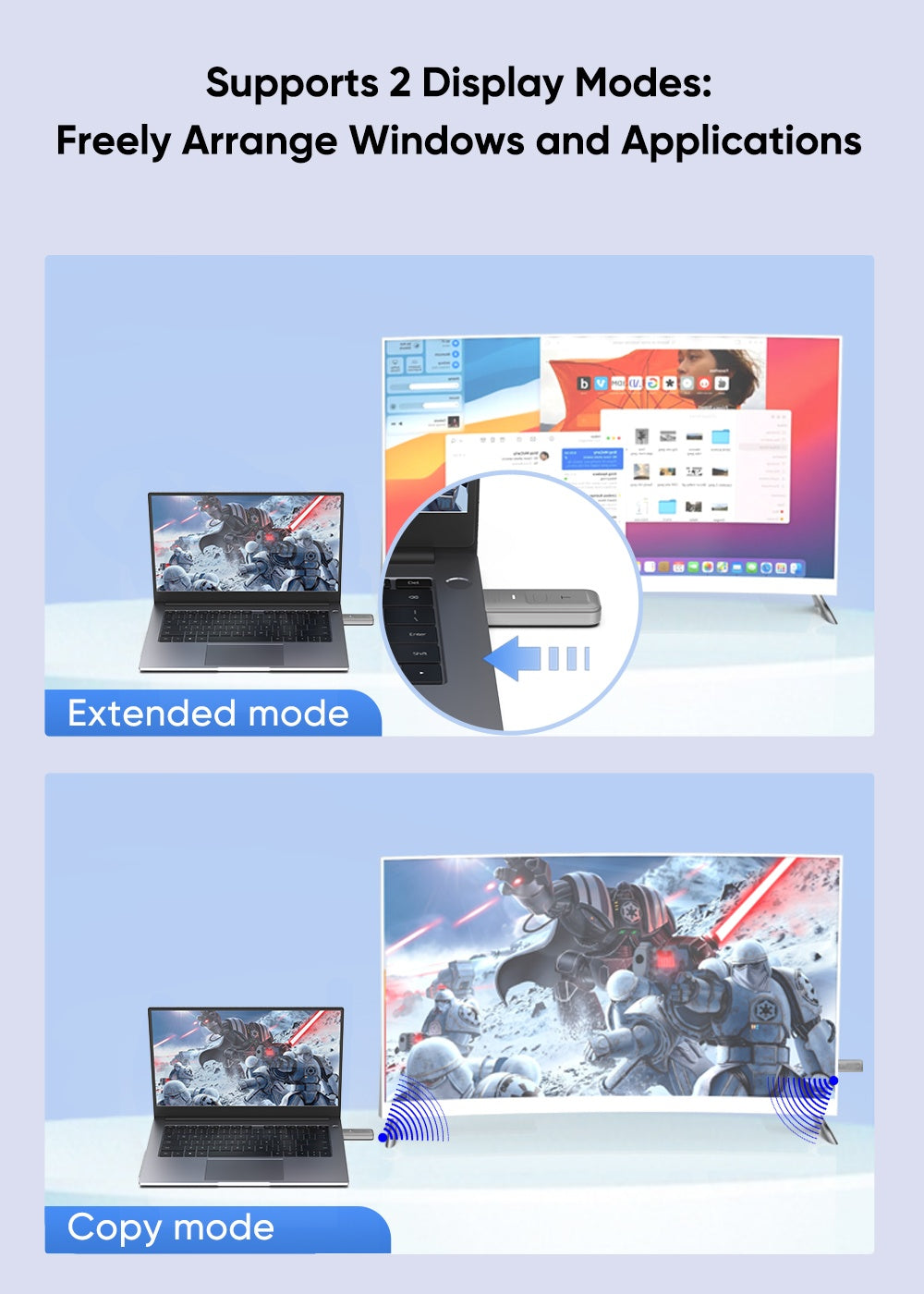 Wireless HDMI Extender 5GHz 1080P 30m