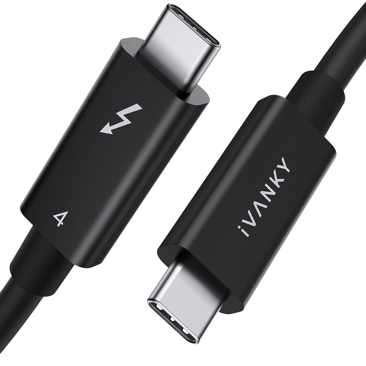iVANKY Intel Certified Thunderbolt 4 Cable 1,5 m 240W Charging 40Gbps 8K Display USB-C to USB-C