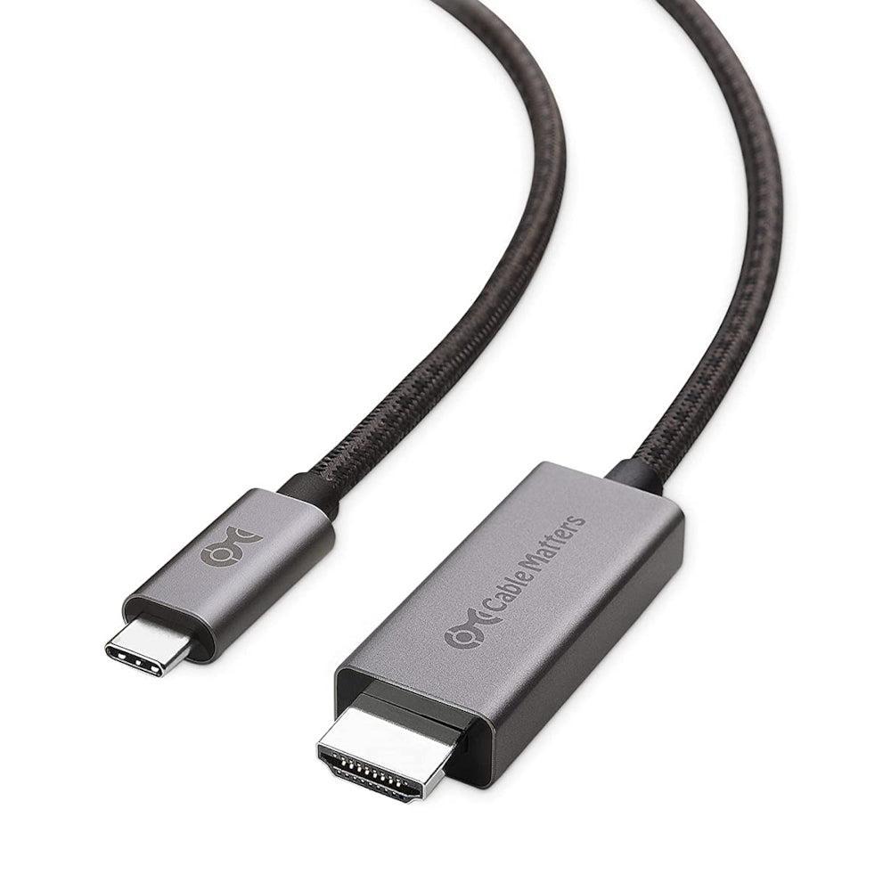 Cable Matters 1,8 m USB-C til HDMI-kabel 8K30Hz 4K 120Hz 48Gbps HDR Kompatibel med Thunderbolt 4 og 3