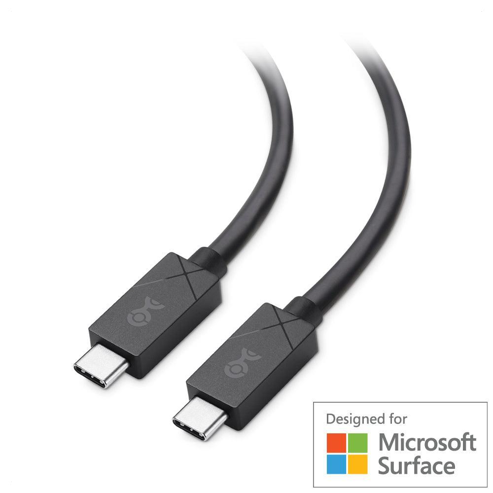Cable Matters 1m USB4 40Gbps 8K60Hz 4K120Hz PD100W Designet for Microsoft Surface kompatibel med Thunderbolt 4 og 3