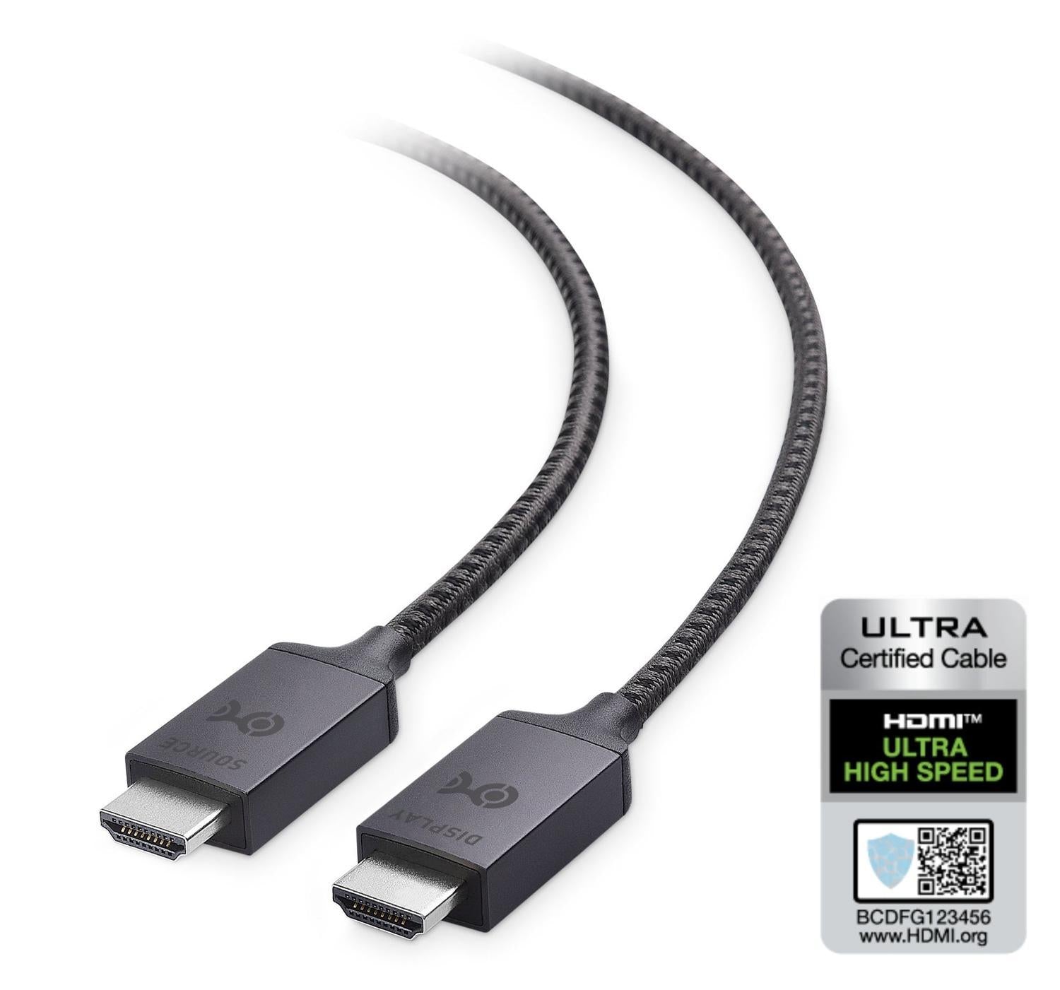 Cable Matters Certified ultra høyhastighets HDMI2.1 Aktiv AOC optisk fiber kabel 10m 8k 60Hz 4k 120Hz 48Gbps dynamiskHDR, EARC, VRR kompatibel