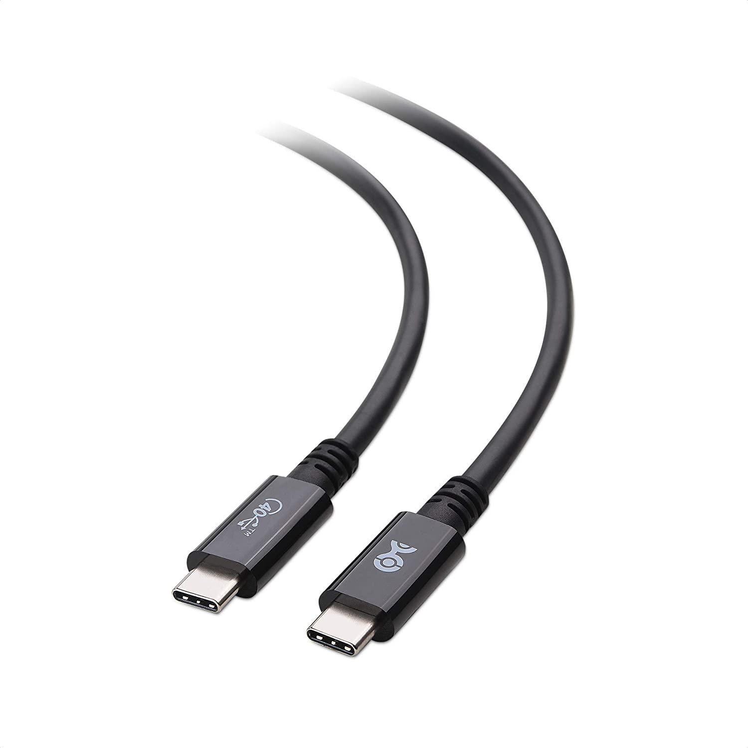 Cable Matters Sertifisert USB4 Kabel 80cm 40Gbps Data 8K Video PD 100W Thunderbolt3