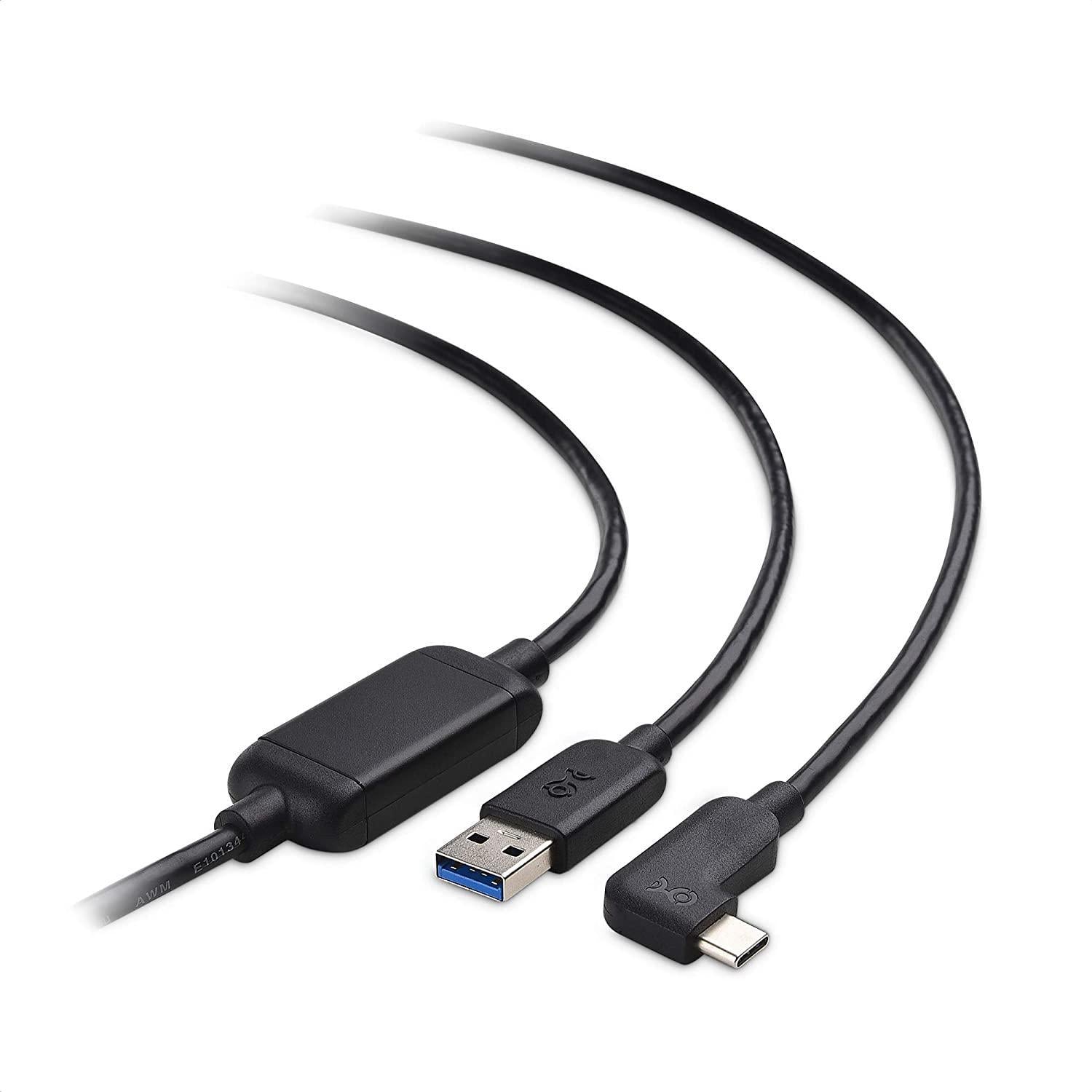 Cable Matters aktiv 5m USB-C til USB-A VR Link-kabel for Oculus Quest 2 USB3.2 Gen1 5Gbps 3A Super Speed VR Link-kabel