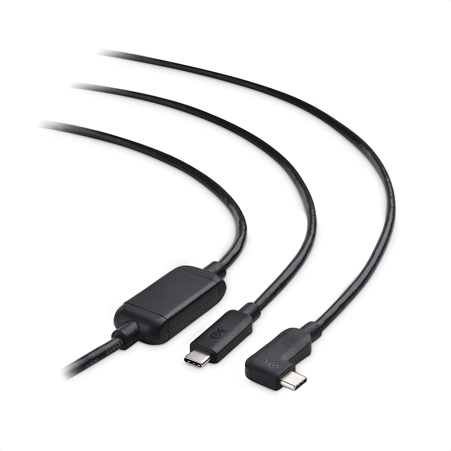Cable Matters aktiv 5m USB-C til USB-C VR Link-kabel for Oculus Quest 2 USB3.2 Gen1 5Gbps 3A Super Speed VR Link-kabel