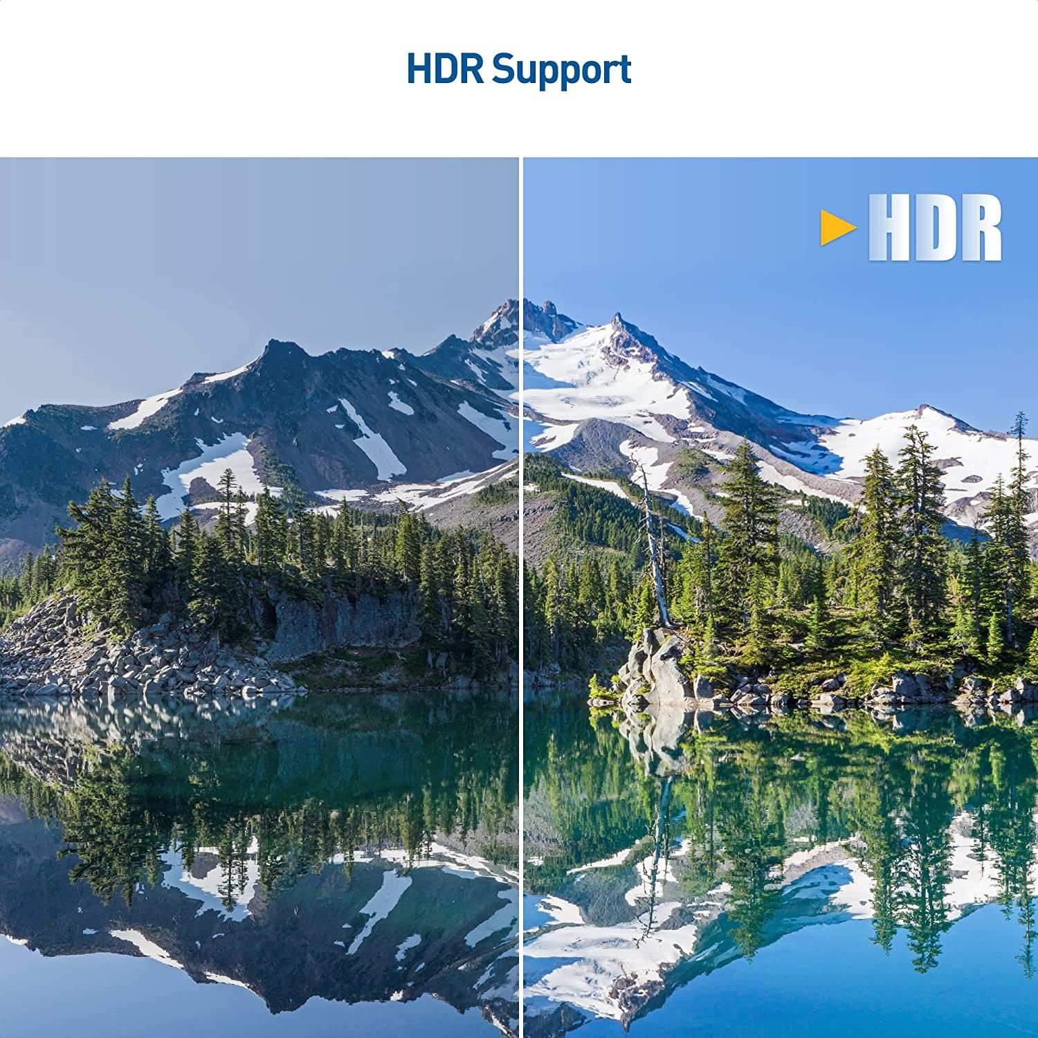 Cable Matters vinklet HDMI-adapter 8K60Hz 4K120Hz HDR 2-pack