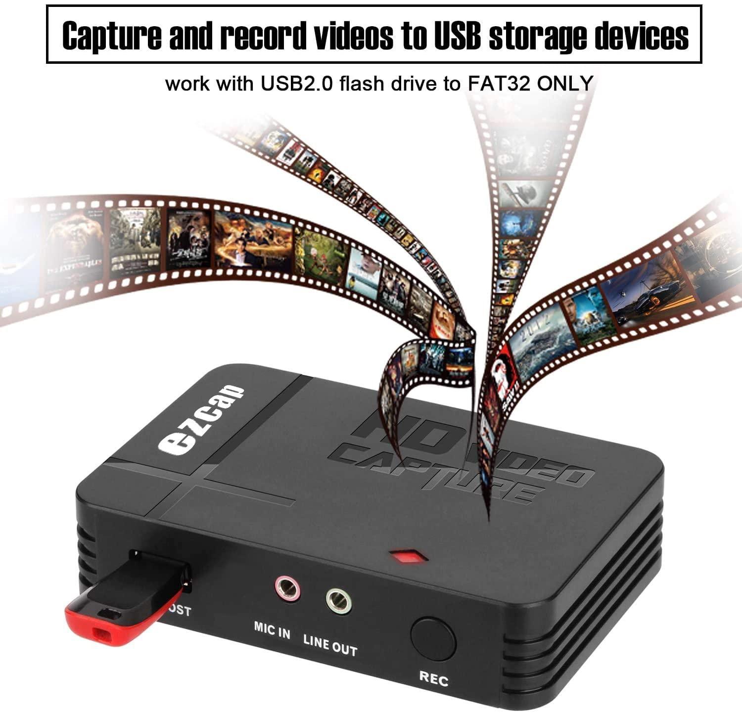 EZCAP HDMI AV Composite Video CVBS Video Capture Card 1080p USB2.0