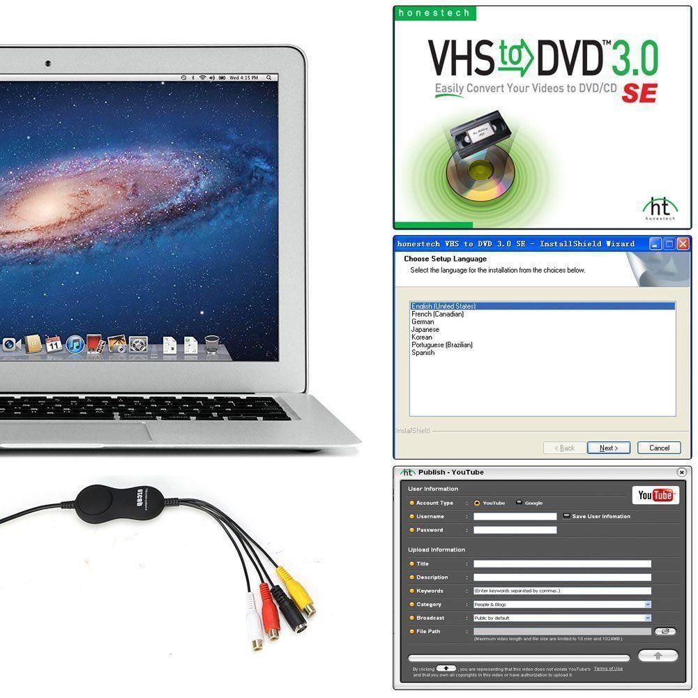 Ezcap USB2.0 UVC analog til digital videoopptak