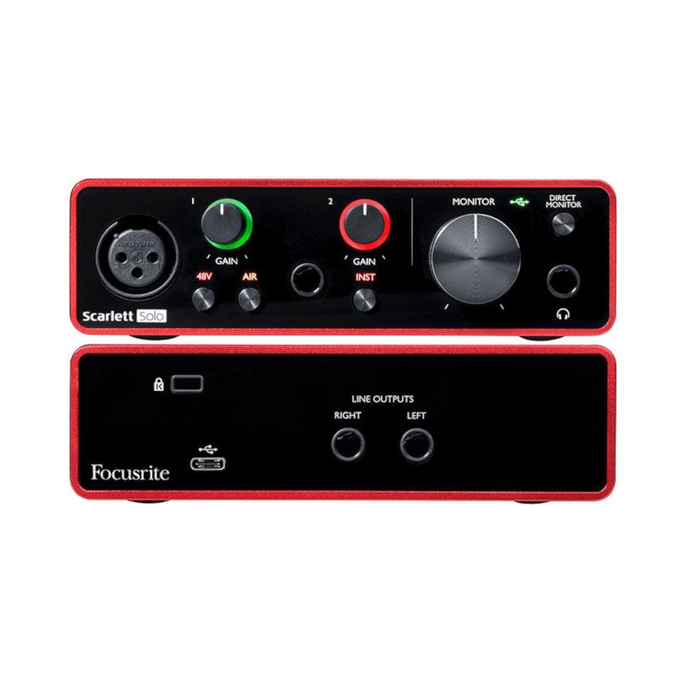 Focusrite Scarlett Solo tredje generasjons USB-lydkort lydgrensesnitt 24bit 192Khz