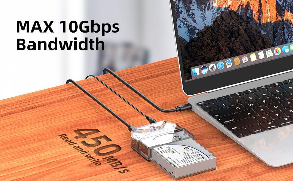 Maiwo K108U eksternt kabinett USB-C 3.2 Gen2 10 Gbps til 2,5" U.2 PCIe NVMe SSD