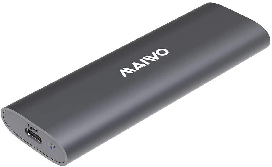 Maiwo K1689 M.2 SATA & NVMe SSD-kombinasjon for USB3.2 Gen2 10 Gbps eksternt deksel skruløs design aluminium