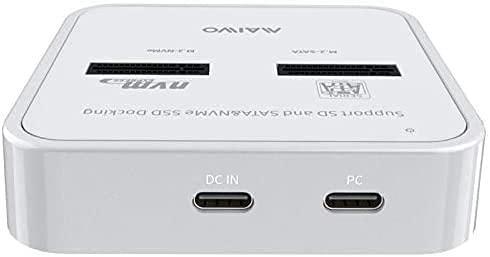 Maiwo K3016SD Docking Station for både SATA og NVME M.2 SSD USB3.1 Gen 2 10Gbps med SD Express-kortleser