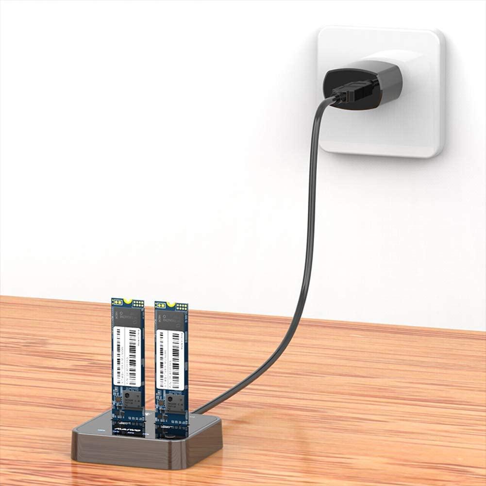 Maiwo K3016S Docking Station for harddisk Kloning av M.2 SAT SSD 5Gbps 1: 1 B & M-nøkkel